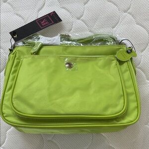 Vibrant Lime Green Crossbody Bag- JPK75